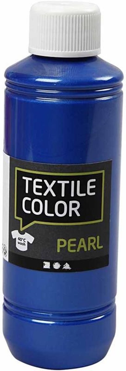 Textile Color, blauw, pearl, 250ml [HOB-33728]